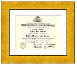 university of illinois BFA diploma 